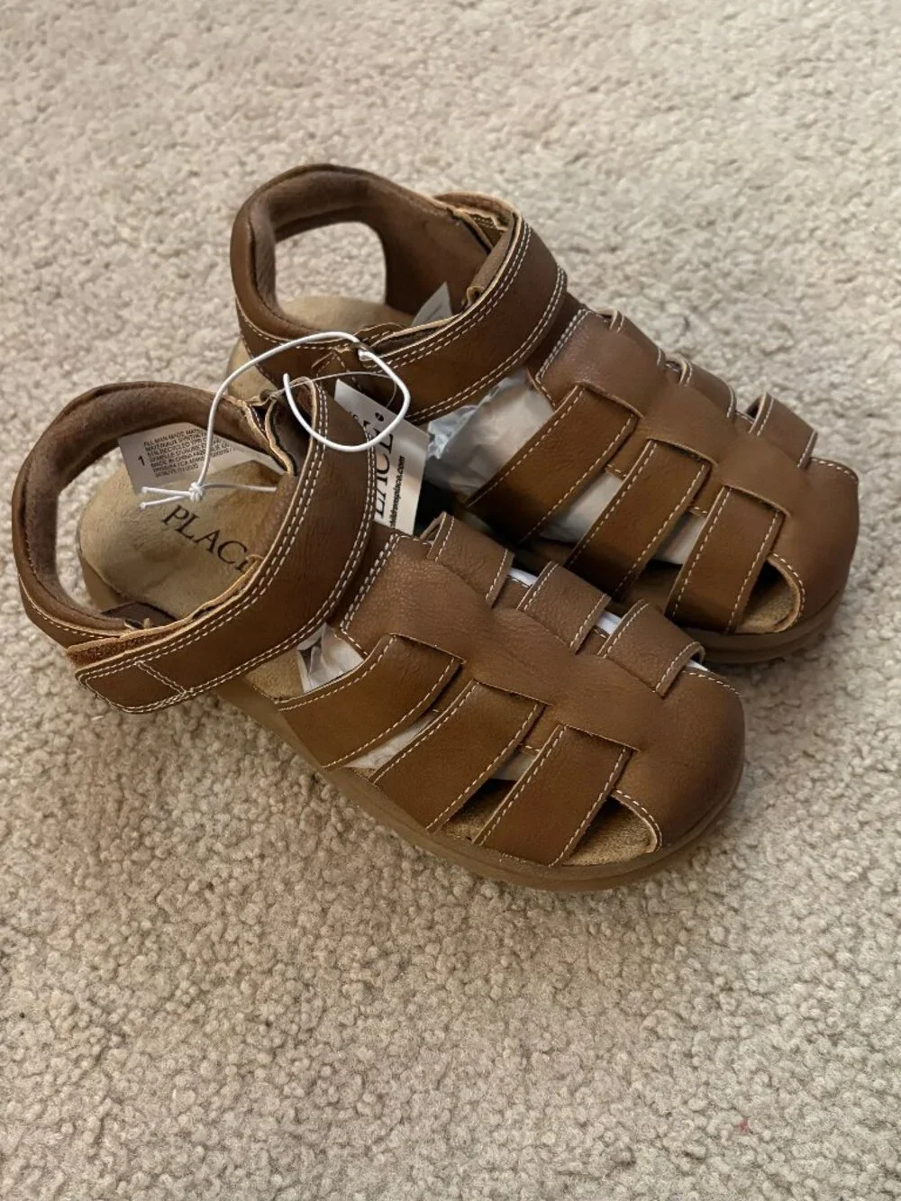 NEW with tags, Children's Place fisherman sandals, size 1